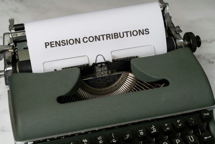 pensions typewriter